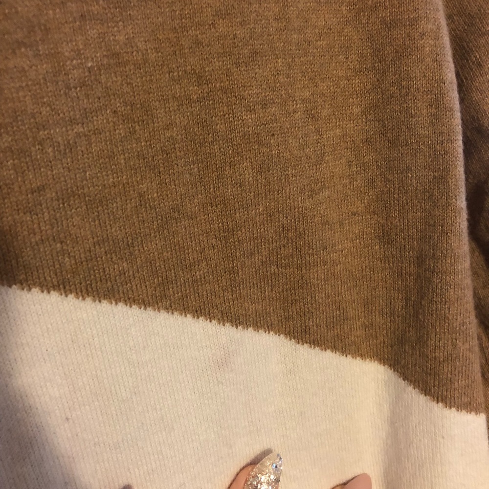 LOFT Colorblock Sweater L - Picture 2 of 4